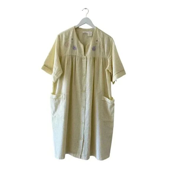 Secret Treasures Sleepwear Vintage Button Down Short Sleeves Oversized XL #1917 - Picture 2 of 12